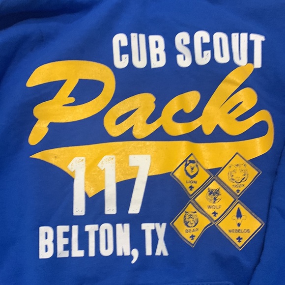 Cub Scout sweatshirt 117 Belton Texas size medium - Picture 2 of 2